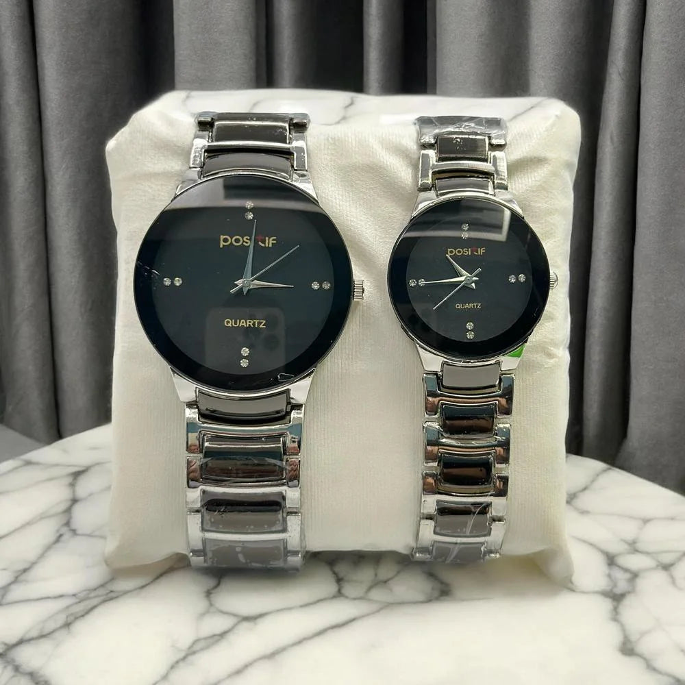 Elegant Couple Watches Price in Pakistan – Stylish Quartz Movement Set for Him & Her