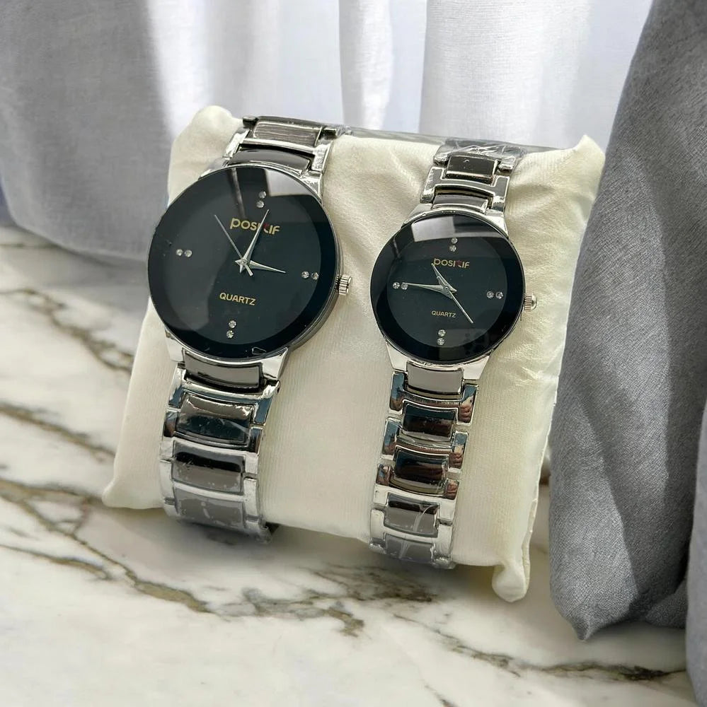 Elegant Couple Watches Price in Pakistan – Stylish Quartz Movement Set for Him & Her